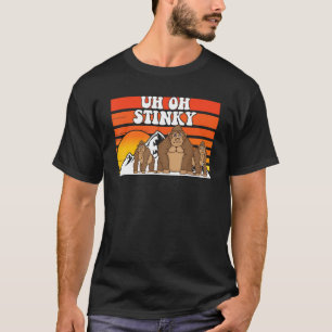 T-shirt Oh Stinky Mignonne Singe Hommes Femmes Animal 1