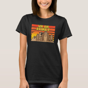 T-shirt Oh Stinky Mignonne Singe Hommes Femmes Animal 2