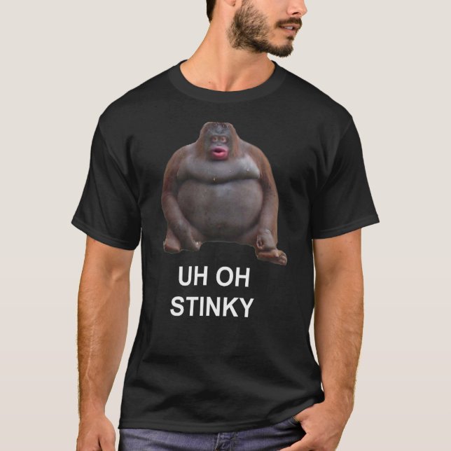 T-shirt Oh Stinky Poop Le Monke Meme (Devant)