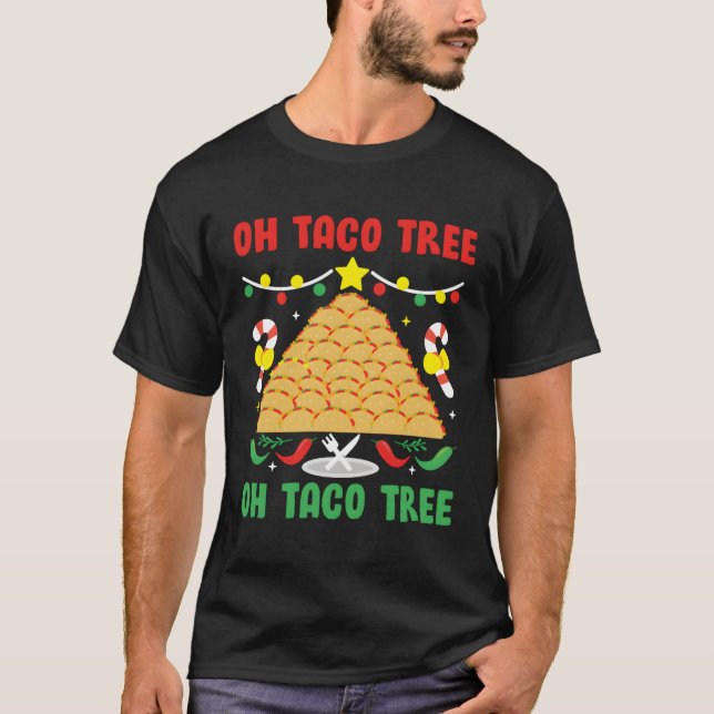 T-shirt Oh Taco Tree Food mexicain Taco (Devant)