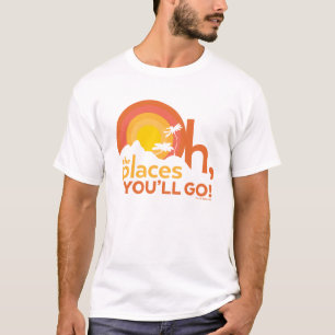 T-shirt Oh, The Places You'll Go! Typographie de Paysage