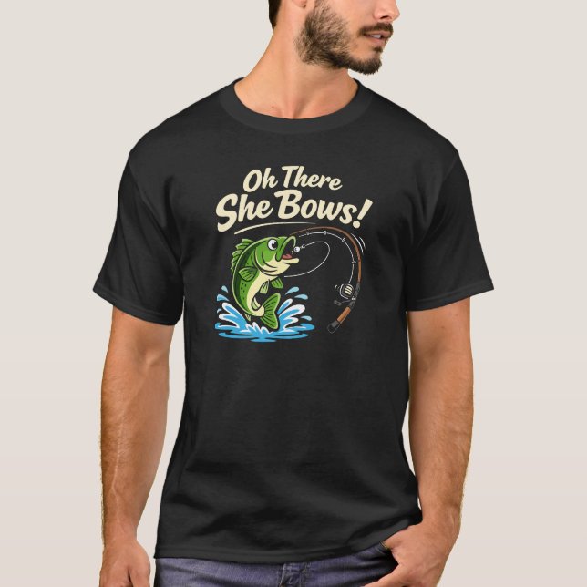 T-shirt Oh There She Bows | Pêche  (Devant)