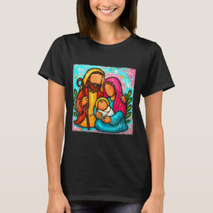 T-shirt Oh Venez Adorons-Le Jésus Scène de la Nativité Chr