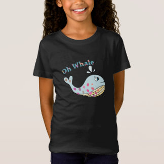 T-Shirt Oh Whale Cute Animal Drôle Puns Typographie Art