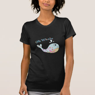 T-shirt Oh Whale Cute Animal Drôle Puns Typographie Art
