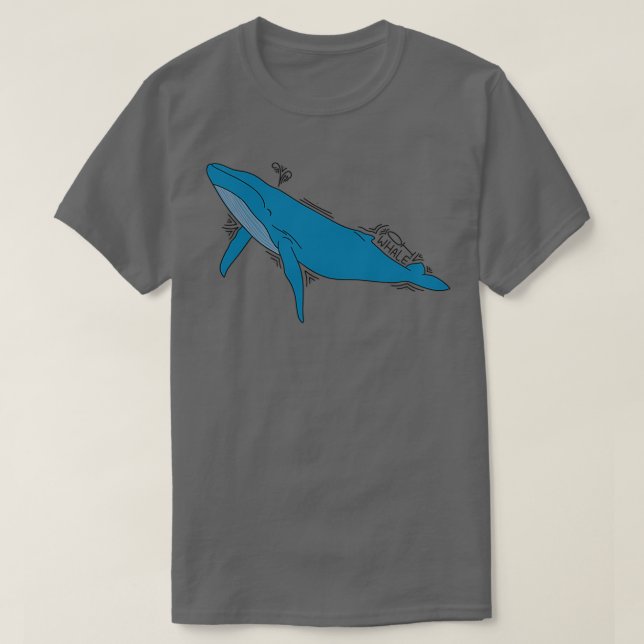 T-shirt Oh Whale Happy Whale 1 (Design devant)
