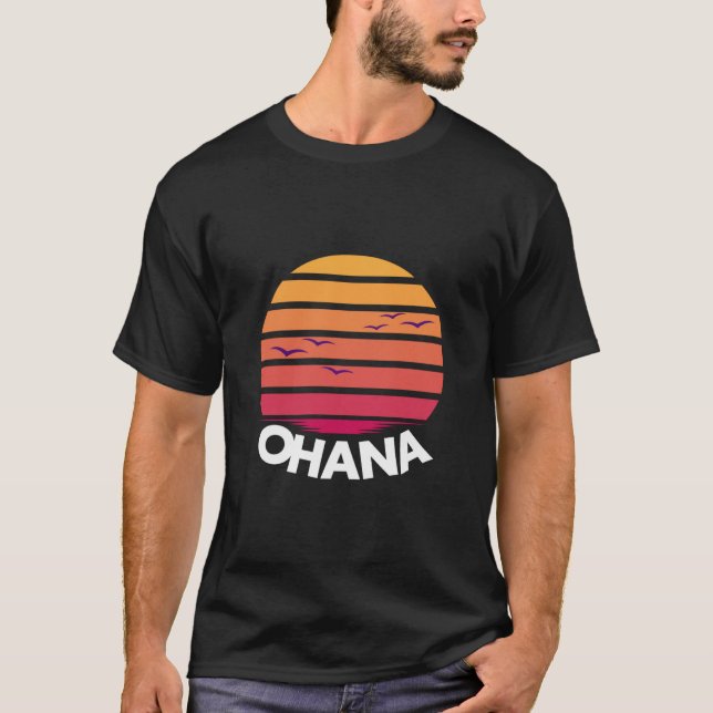 T-shirt Ohana Hawaii Outfit Femmes et Hommes Aloha Hawaiia (Devant)
