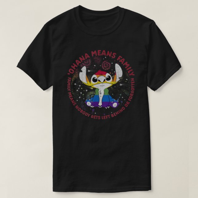 T-shirt Ohana Means Family Pride Circle Classic T-shirt. p (Design devant)