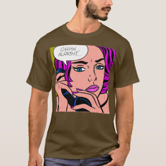 T-SHIRT OHH ALRIGHT ROUGE HAÏE FILLE