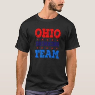 T-shirt Ohio Boire la bière de l'équipe d'État Fierté Boir
