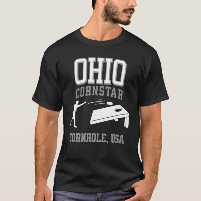 T-shirt Ohio Cornstar Lucky Cornhole Tournament (Devant)