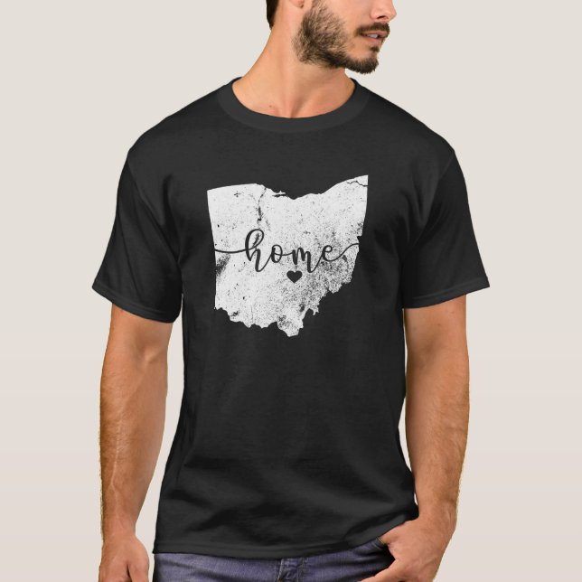 T-shirt Ohio est ma maison T chemise I Love My Ohio Home T (Devant)