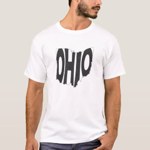 T-shirt Ohio Formé Buckeye Nom d'État Ohioan Word Art