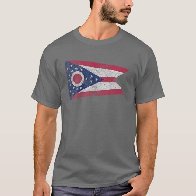 T-shirt Ohio Souvenir Etat Drapeau Voyage Accueil Fierté R (Devant)