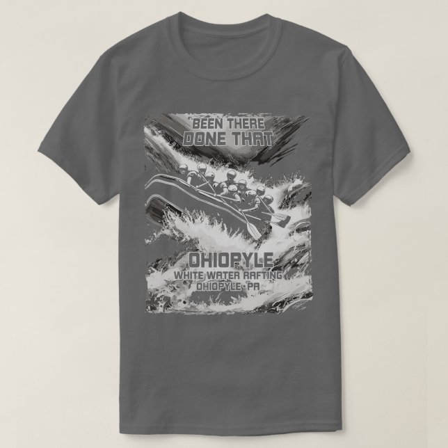 T-shirt Ohiopyle White Water Rafting River Rapids Pennsylv (Design devant)
