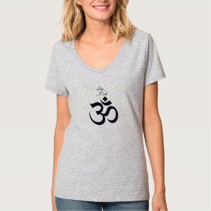 T-shirt Ohm Om Symbole Respire dans Breathe Out
