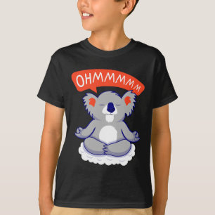 T-shirt Ohmmm Yoga Koala Thé I Méditation Relaxation