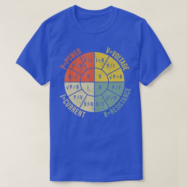 T-shirt Ohms Law Diagram Electrical Electronics Engineer V (Design devant)