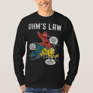 T-shirt Ohms Law Electricity Expliqué Ingénieur Électrique