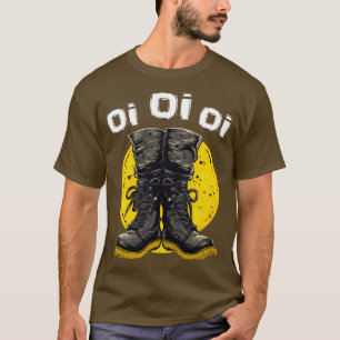 T-shirt Oi Oi Oi Punk Rock Bots de combat Skinhead Music O