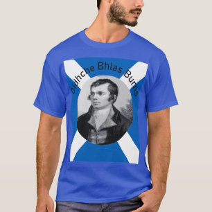 T-shirt Oidhche Bhlas Burns Gaélique Gris et Saltire