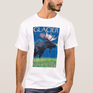 T-shirt Oie à la nuit - Parc national des Glaciers, MT