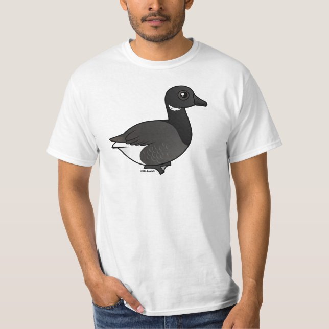 T-shirt oie de Brant Foncé-gonflée (Devant)