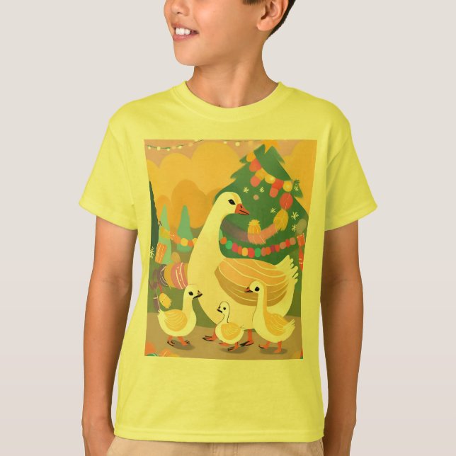 T-shirt oie de Noël (Devant)