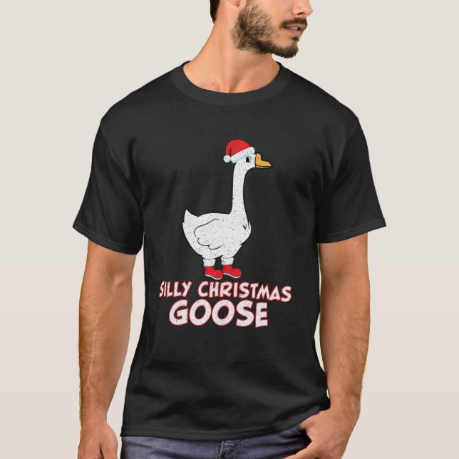 T-shirt Oie de Noël stupide (Devant)