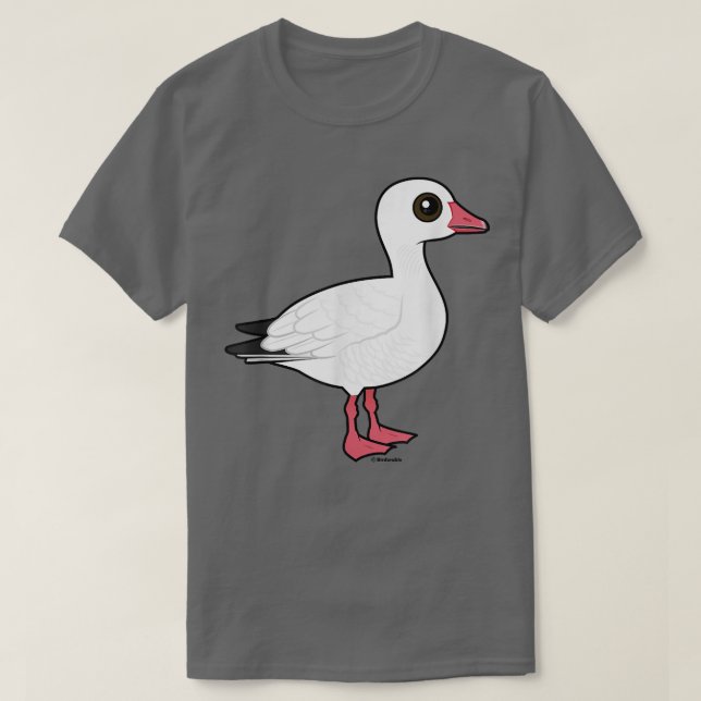 T-shirt Oie des neiges Birdorable Cartoon Oiseau Oiseau (Design devant)