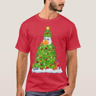T-shirt Oie des neiges Xmas Éclairage Arbre Drôle Oie des