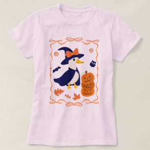 T-shirt Oie éffrayante - Drôle Halloween, jolie Oie Fantôm