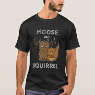 T-shirt Oie et écureuil avec texte Classique