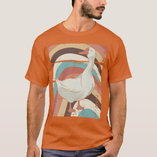 T-shirt Oie fermière Amoureux des animaux rétro