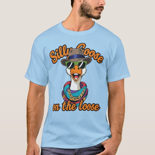 T-shirt Oie Idiote En Liberté ! (Devant)