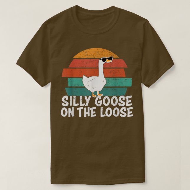T-shirt Oie Idiote En Liberté  (Design devant)
