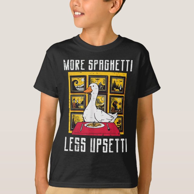 T-shirt Oie Plus Spaghetti Moins Etti Drôle Animal Hommes  (Devant)