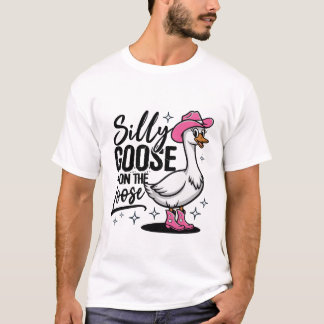 T-shirt Oie Ridicule en Liberté Oie Drôle