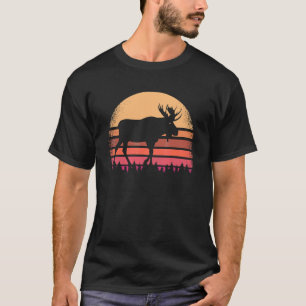 T-shirt Oie sauvage Elk en détresse Retro Vintage les anné