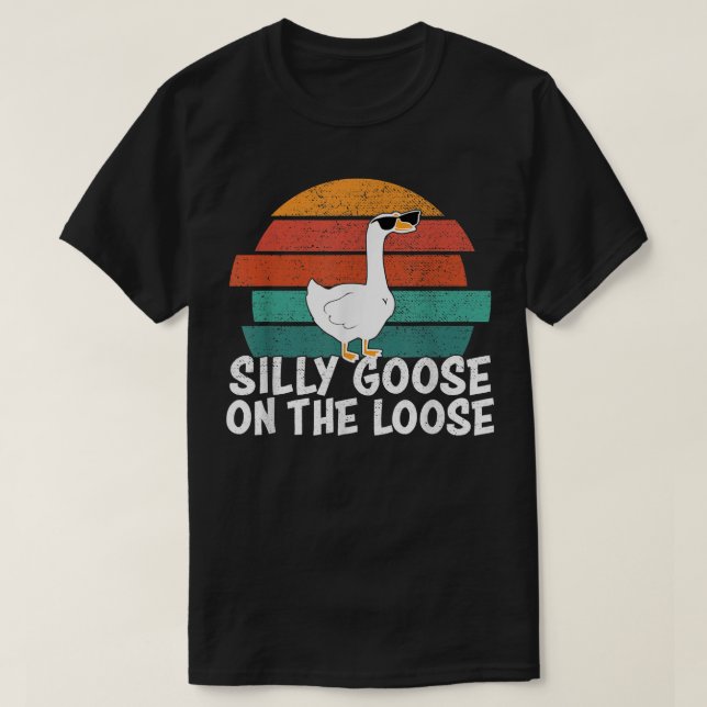 T-shirt Oie Silencieuse Sur La Perte  (Design devant)