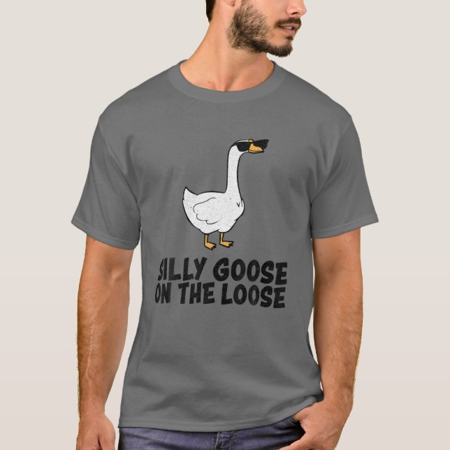 T-shirt Oie Silencieuse Sur La Perte (Devant)