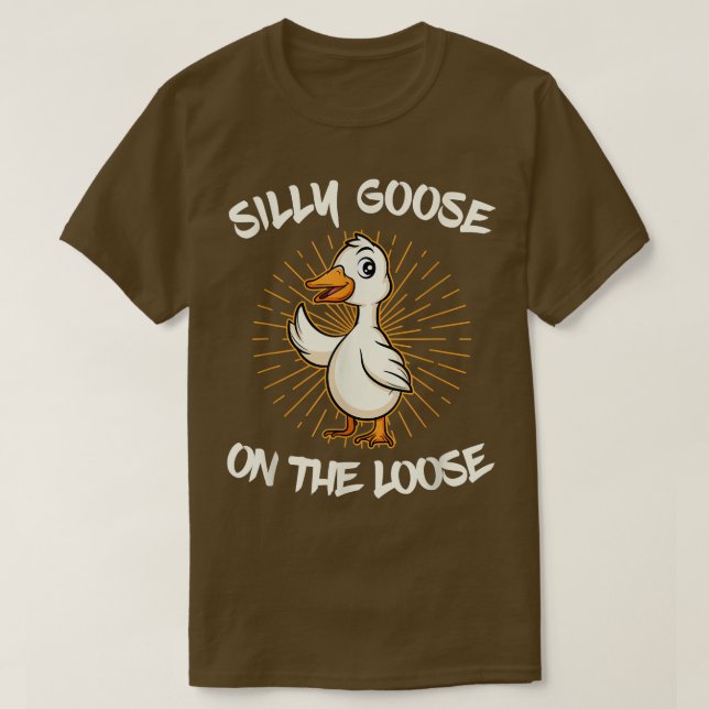T-shirt Oie Silencieuse Sur La Perte (Design devant)