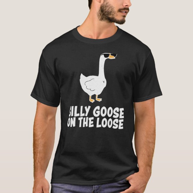 T-shirt Oie Silencieuse Sur La Perte (Devant)