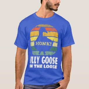 T-shirt Oie Silencieuse Sur Le Gif Amoureux D'Oiseau Drôle