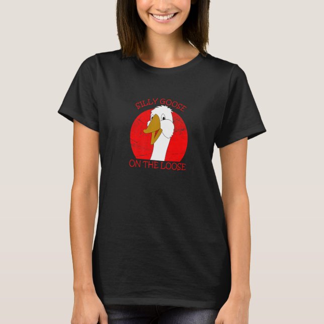 T-shirt Oie Silly Rétro Sur La Perte Premium (Devant)