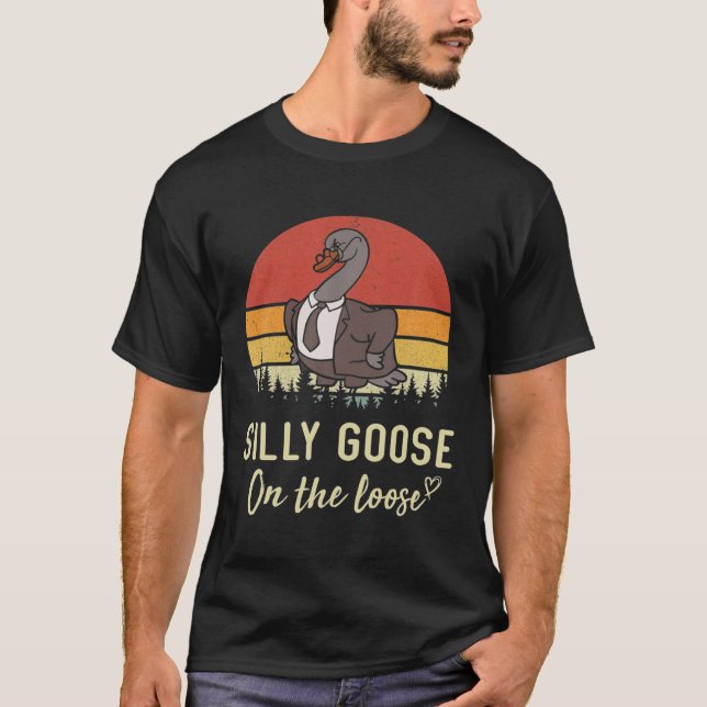 T-shirt Oie Silly Sur La Perte Boss Pun Animal De Ferme Pl (Devant)