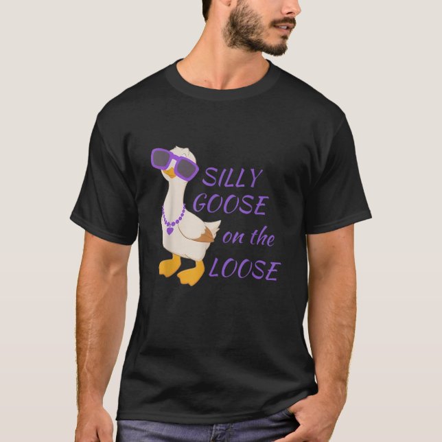 T-shirt Oie Silly Sur Les Garçons Drôle Loose Garçons Fill (Devant)