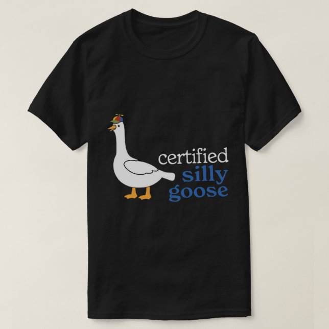 T-shirt Oie soie Certifiée Avec Casquette À hélice Adorabl (Design devant)