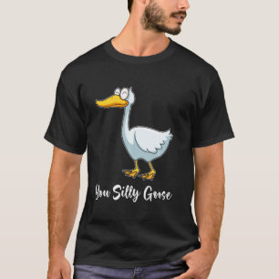 T-shirt Oie sotte, Oiseau drôle, souriant