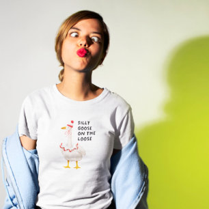 T-shirt Oie sotte sur la perte